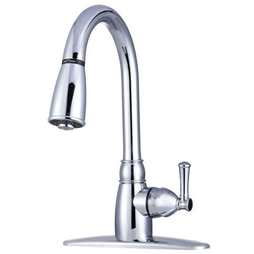 14 Inch High Arc Pull Down Kitchen Faucet with Detachable Sprayer RVs Easy Installation Durable Synthetic Construction