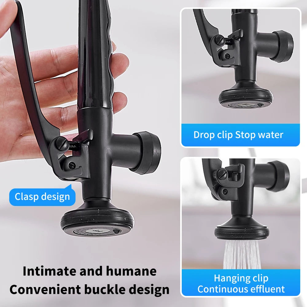 Kitchen Faucet Chrome Brass Tall kitchen faucet mixer Sink Faucet Pull Out Spray Single Handle Swivel Spout Mixer Taps MH-4829