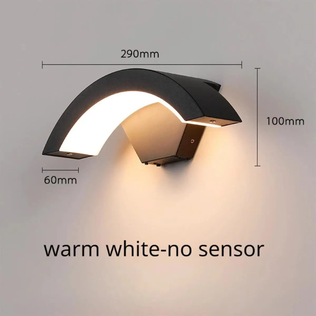 Moon Shape Wall Lamp Light Led Aluminum Indoor Flicker Free Sconces 18W Lighting Shade Outdoor Wall Mounted Modern Motion Sensor
