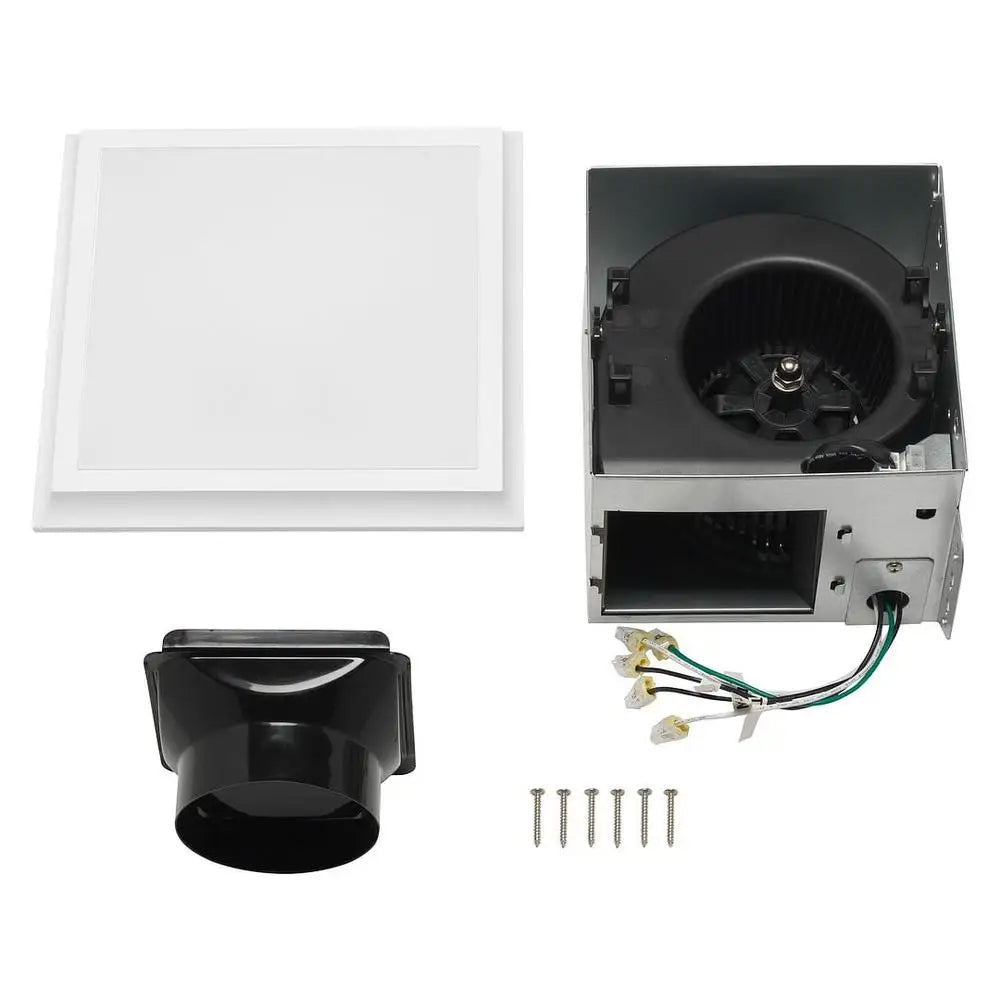 110 CFM Bathroom Exhaust Fan with Dimmable LED Light Quiet Operation Easy Installation Laundry Room Exercise Room Humid Air
