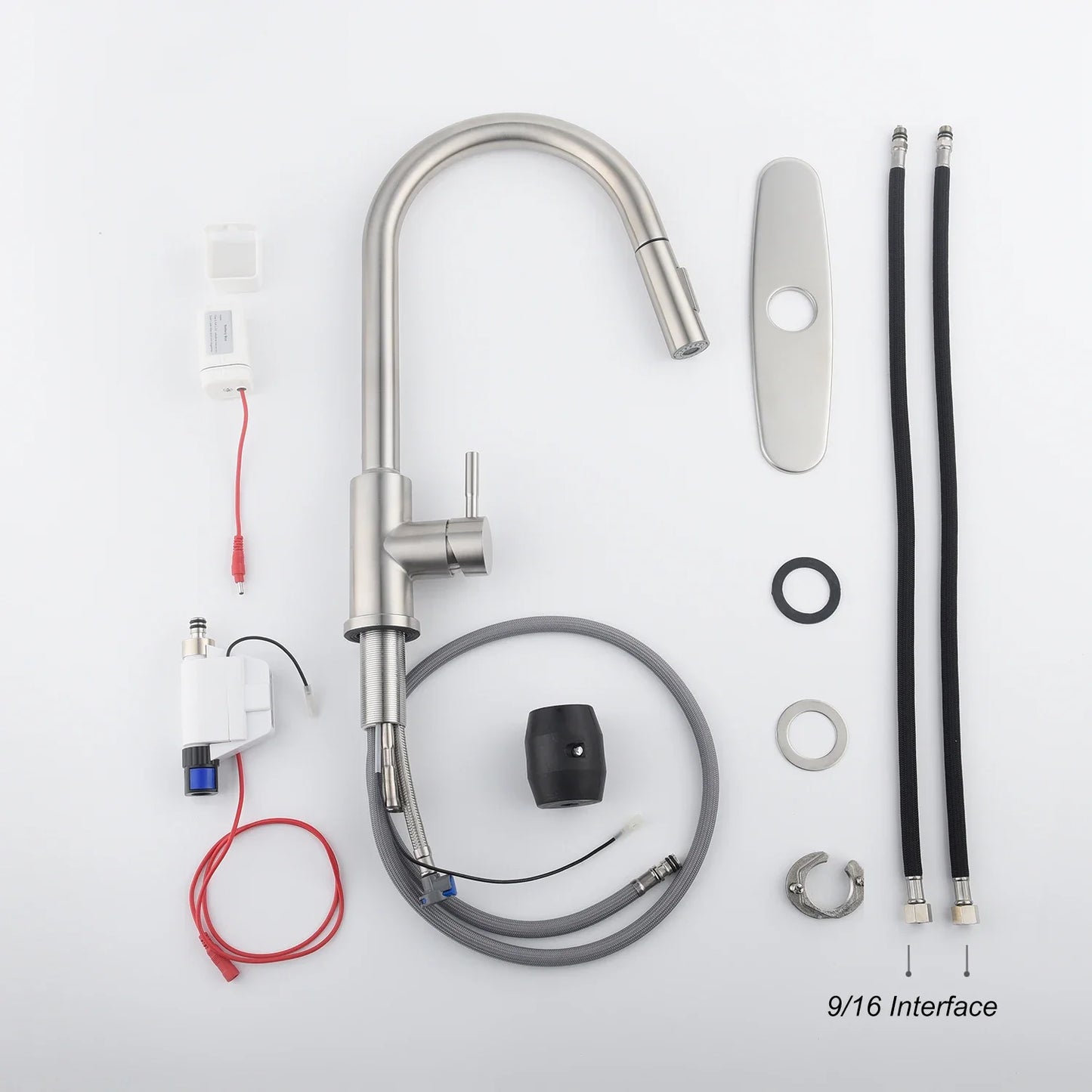 Touch Kitchen Faucet with Pull Down Sprayer-Brushed Nickel