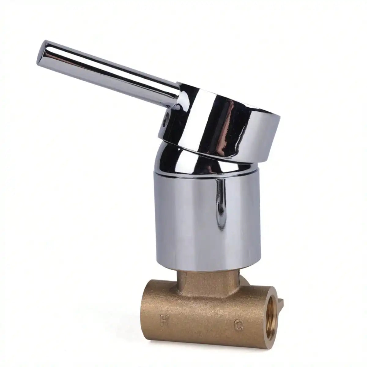 Shower Control Valve Brass Single Function Shower Mixer Valve Wall Mount Shower Handle Replacement Durable Corrosion Resistant
