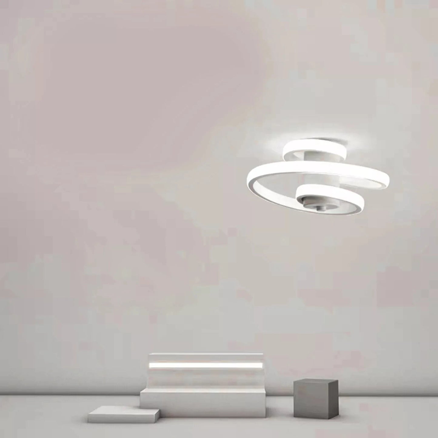 Modern Acrylic LED Ceiling Light Chandelier - Flush Mount for Living Room & Bedroom