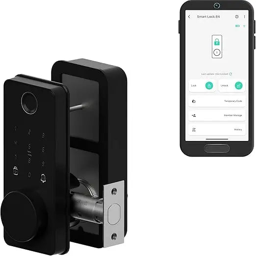 Smart Deadbolt Lock with Fingerprint, Keypad, IC Card, App & Fob Control – LoRa Long-Range, Compatible with Alexa, Google, IFTT