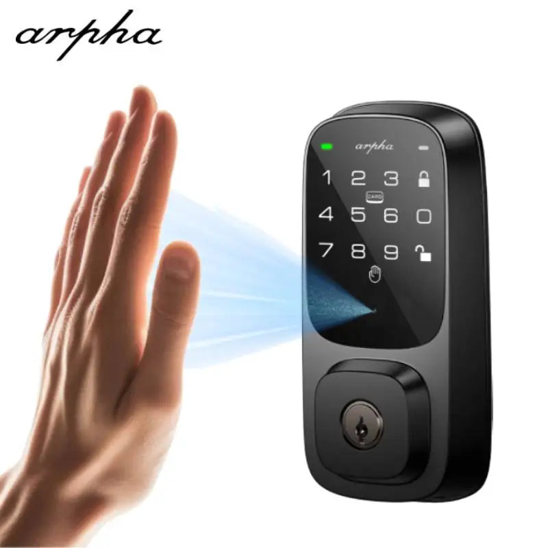 Arpha Smart Lock Door Wifi Palm Recognition Smart Lock 7800mAh Battery Digital Electronic Lock NFC Unlock Home Security Lock