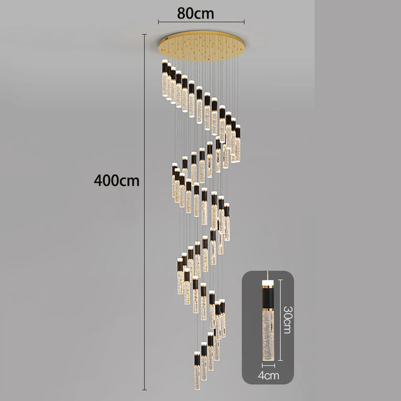 Modern home decor led lights pendant light lamps forstaircase Chandeliers for living room hanging light indoor lighting