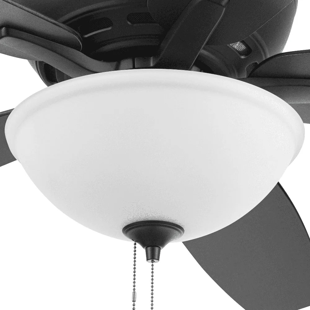 60 Inch Ceiling Fan with Light 5 Blades Reversible Airflow Pull Chain Control Indoor Rooms Energy Efficient LED Lighting