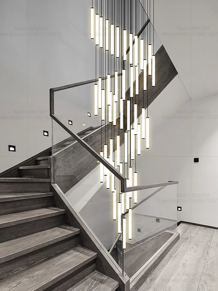 Modern Ceiling Chandelier LED Living Room Spiral Staircase Lighting Kitchen Bedroom Home Decoration Chandelier Lighting Fixtures