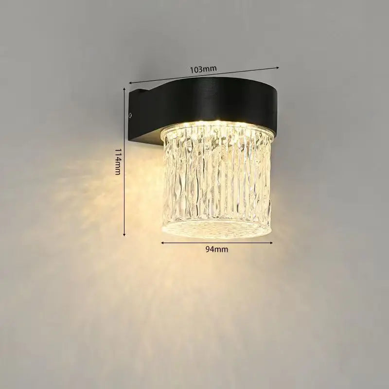 IP65 LED Wall Light Outdoor Indoor 20W 10W AC85-265V Up Down White Black Modern Light For Home Garden Bedroom Corridor