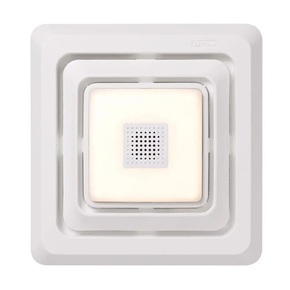 Sonic Bathroom Exhaust Fan Grille with LED Light Bluetooth Speaker Quick Installation Ventilation Grille Efficient Lighting Home