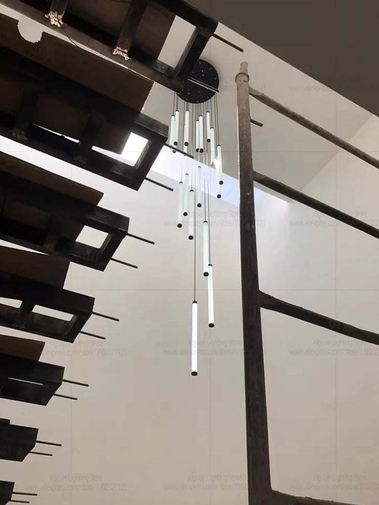 Modern Ceiling Chandelier LED Living Room Spiral Staircase Lighting Kitchen Bedroom Home Decoration Chandelier Lighting Fixtures