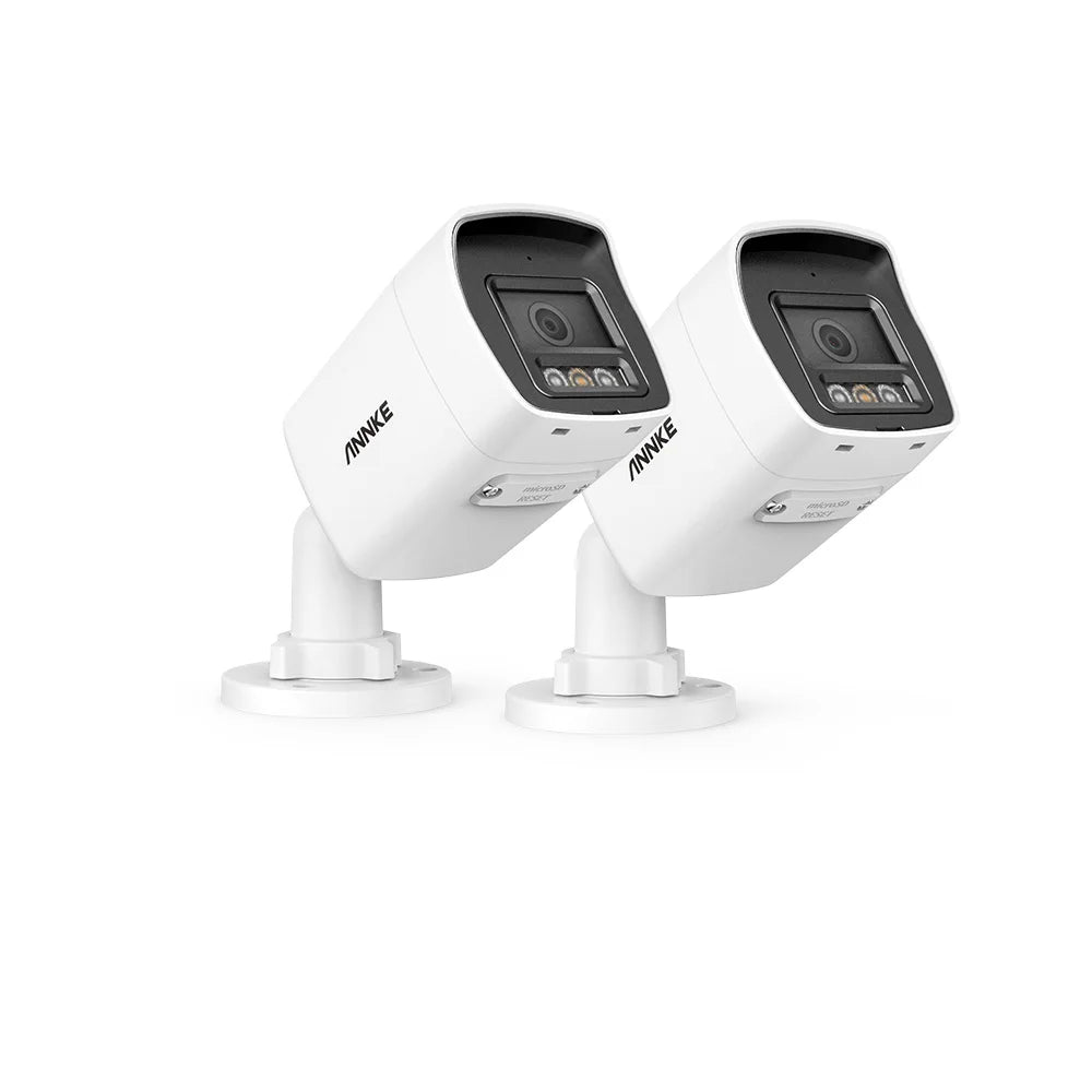ANNKE C1200 Smart Dual Light 12MP Ultra HD PoE IP Camera Built-in Mic Surveillance Security Cameras Color IR Night Vision IP67