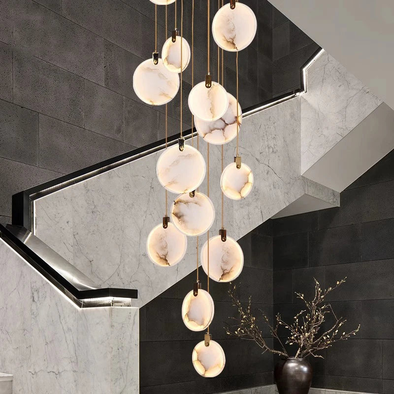 Modern home decoration crystal chandelier, stair Pendant lamp, living room Pendant lights, interior lighting