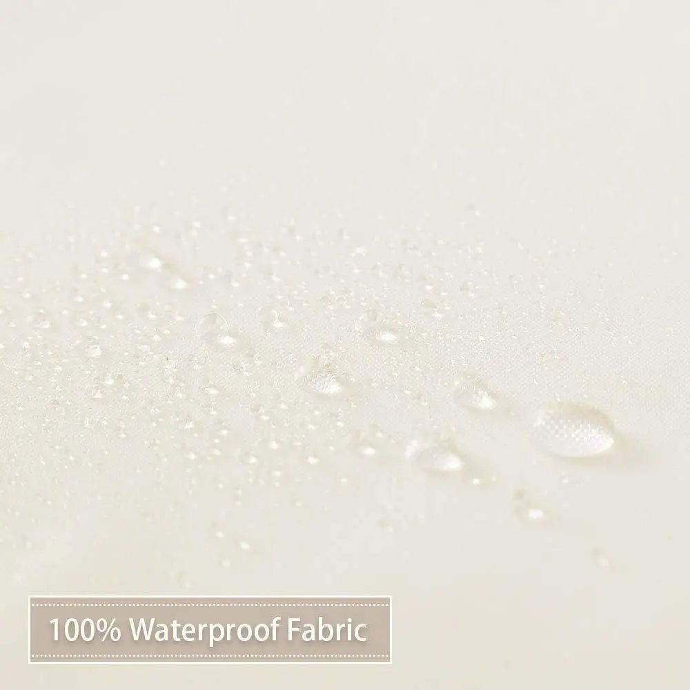 Hotel Quality 100% Waterproof Fabric Shower Curtain Liner with Magnets for Bathroom, 72x72 Inch, Ivory