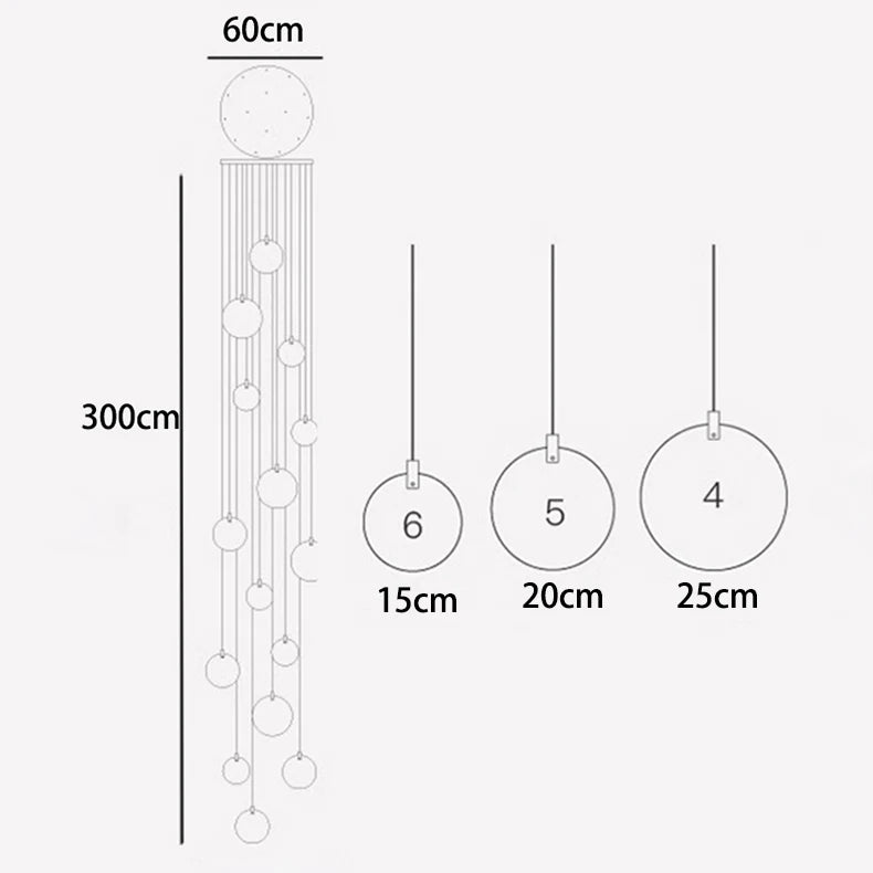 Modern home decoration crystal chandelier, stair Pendant lamp, living room Pendant lights, interior lighting