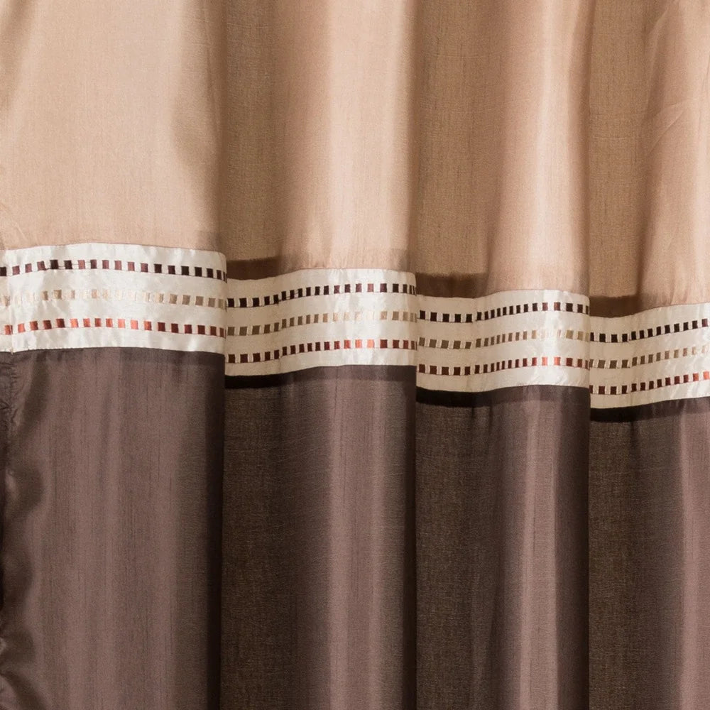 Terra Stripe Shower Curtain 72x72 Waterproof Polyester Classic Design Easy Hang Button Hole Dry Clean Only Limited Colors