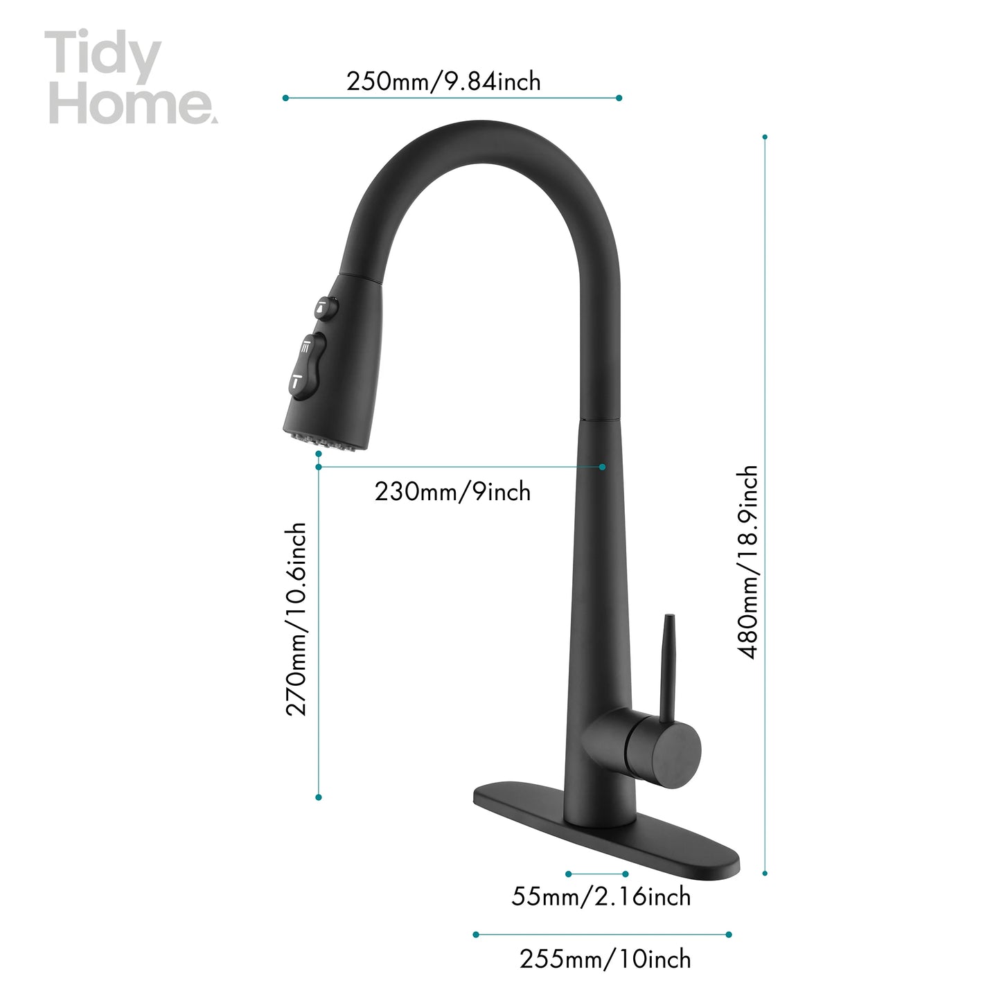 Kitchen Faucets with Pull Down Sprayer, Kitchen Sink Faucet with Pull Out Sprayer, Single Handle Copper Kitchen Faucet