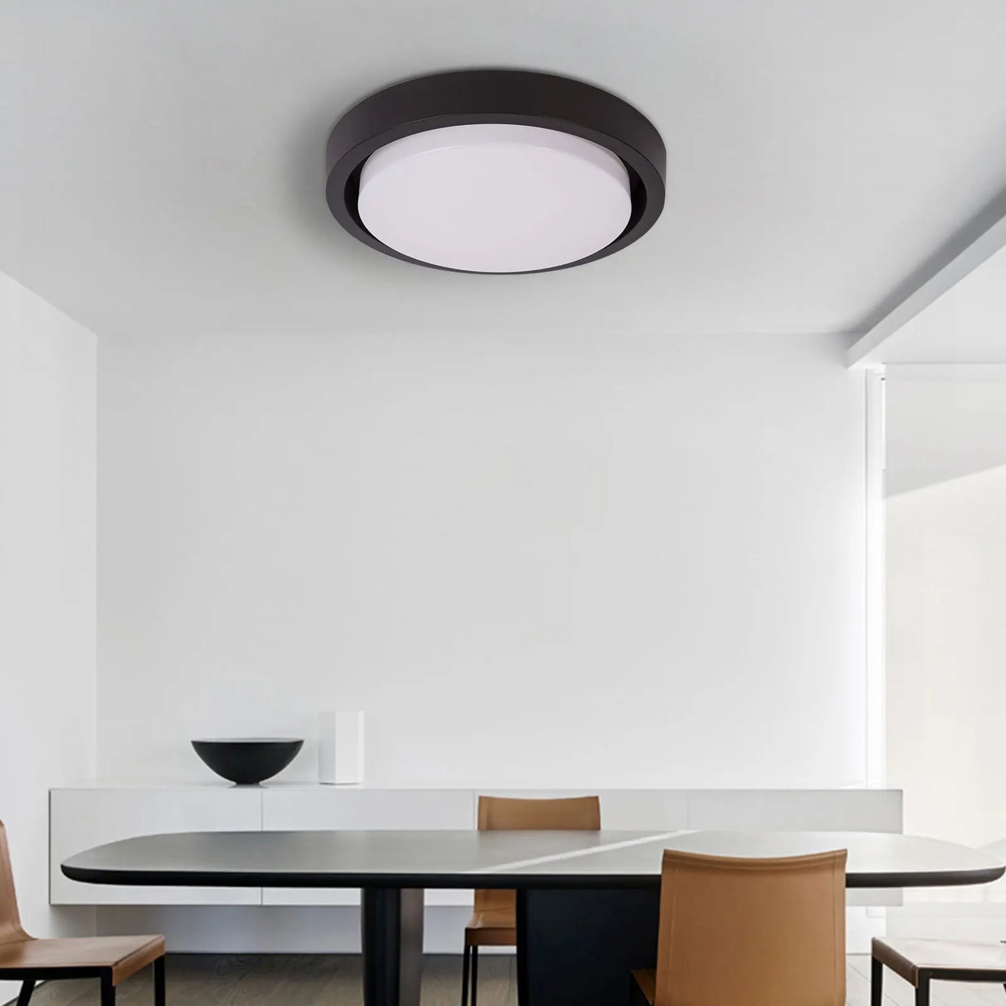 10-Light Adjustable Semi Flush Mount Ceiling Lighting Fixture, Remote Control Dimmable LED Chandelier for Living Room & Bedroom