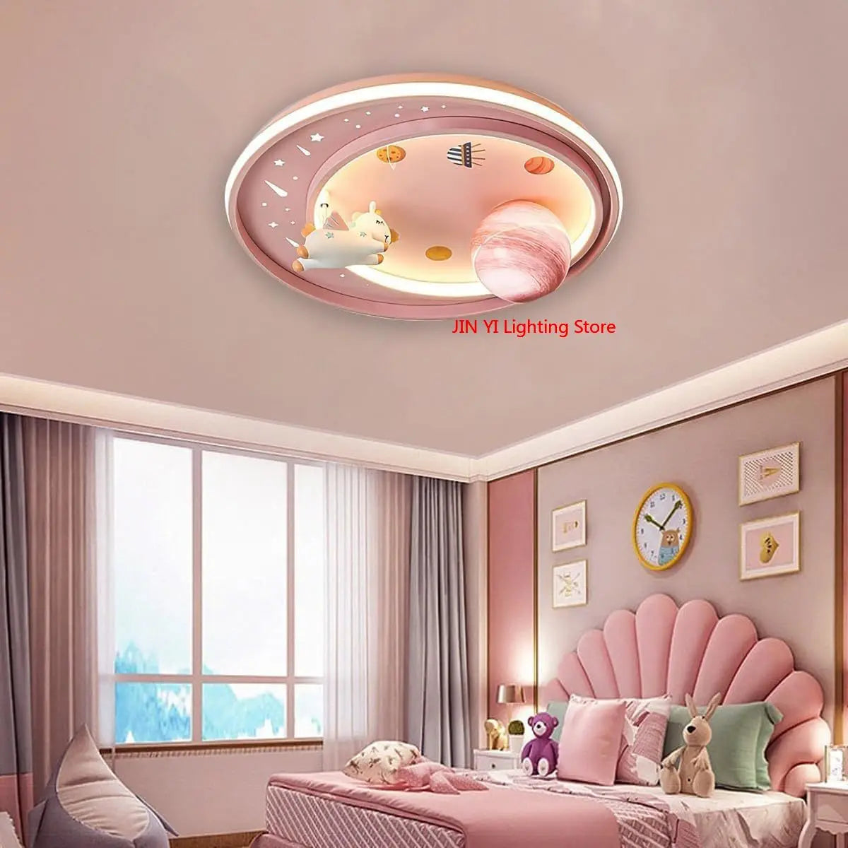 Cartoon Children's Ceiling Light Astronaut Creative Eye Protection Light Source Starry Sky LED Eye Protection Indoor Light