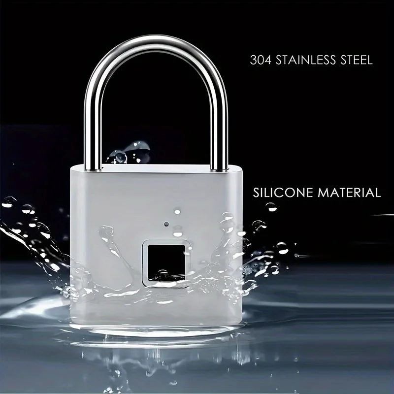 1Pcs Perfect for Securing Suitcases and Luggage, Mini Smart Fingerprint Padlock, Anti-Theft Protection