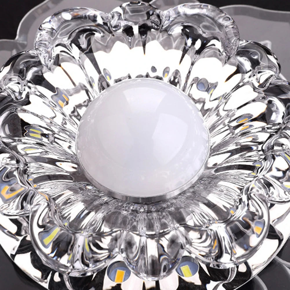 Modern LED Ceiling Light 3W Surface Mounted Crystal Lampshade Gallery Spotlight for Hallway Living Room Bedroom Ceiling Light