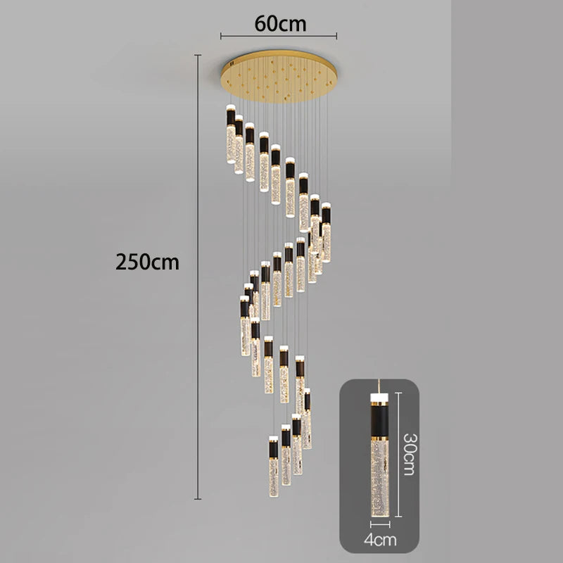 Modern home decor led lights pendant light lamps forstaircase Chandeliers for living room hanging light indoor lighting