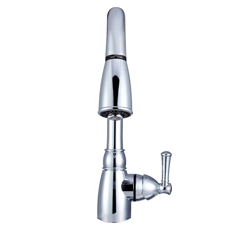 14 Inch High Arc Pull Down Kitchen Faucet with Detachable Sprayer RVs Easy Installation Durable Synthetic Construction