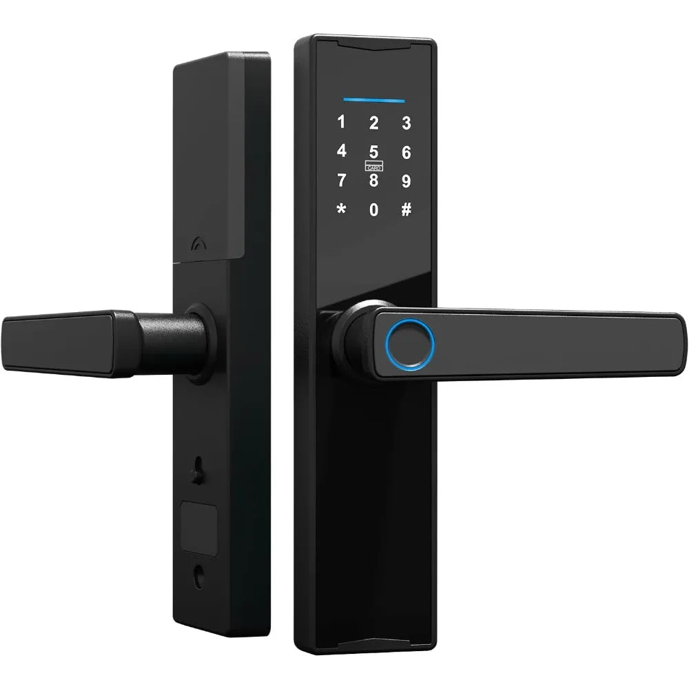 Tuya Smart Lock Fingerprint Lock Door Lock Keypad Door Lock with Handle Fingerprint Electronic Deadbolt Door Lock Smart Door Loc