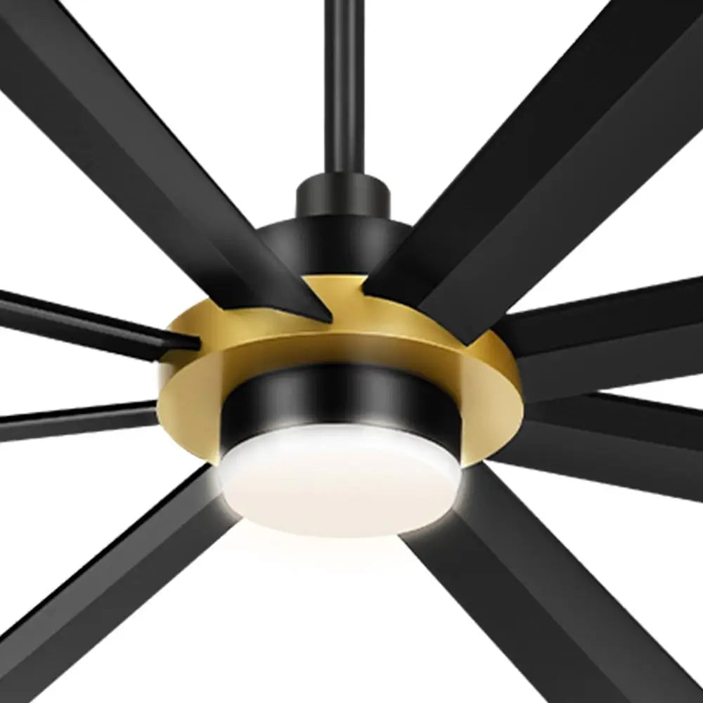 72 Inch Ceiling Fan with Light and Remote Control 6 Speed Whisper Quiet 8 Blades LED Lighting Living Room Garage Patio