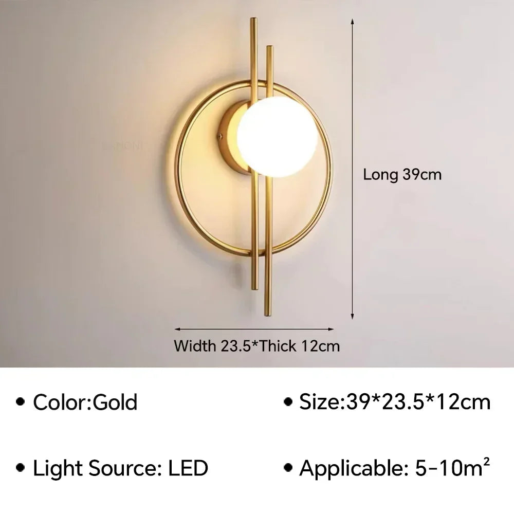 Modern LED Wall Lights Living Room Dining Room Bedroom Bedside TV Background Wall Lights Bedside Decorative Lights