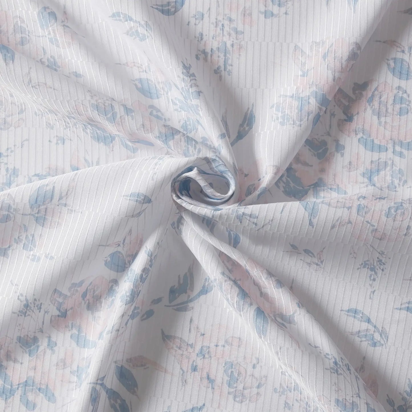 My Texas House Rebecca 14-Piece Bright White Floral Shower Curtain Bath Set