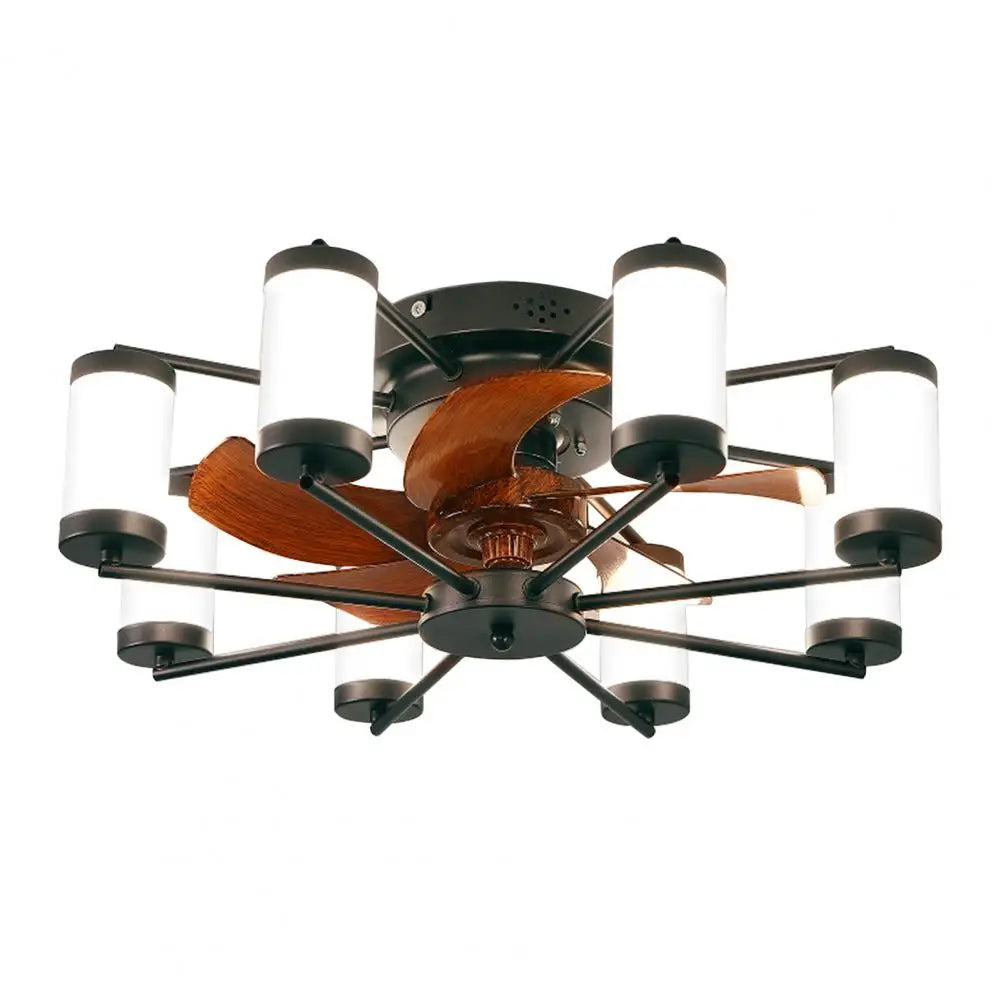 2 In 1 Ceiling Fan Lamp 6 Gears Wind Speed 5 Blades LED Ceiling Light Modern Low Energy Consumption Ceiling Fan Home Improvement
