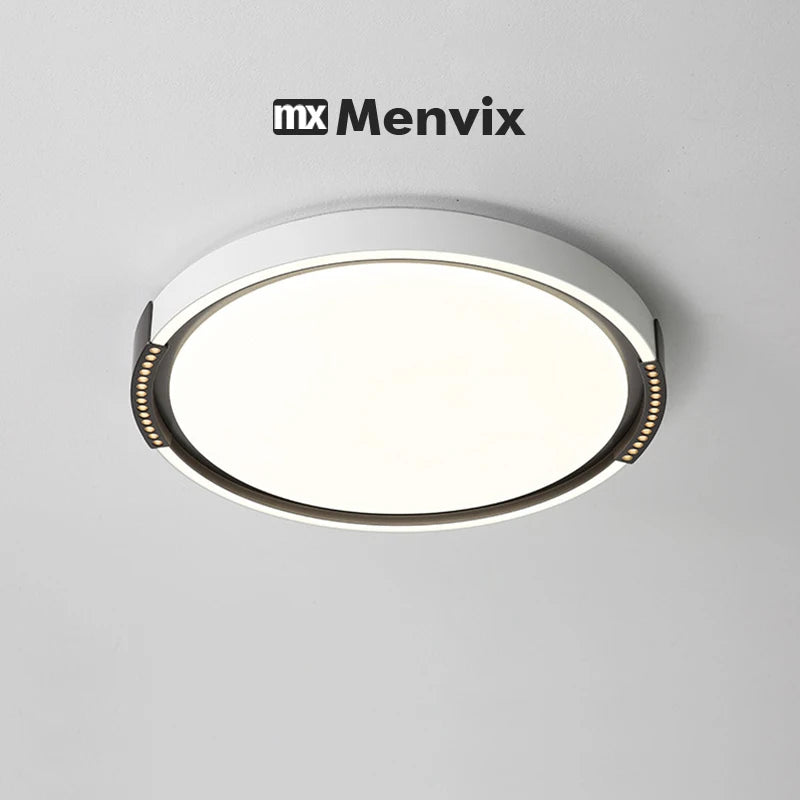 Modern LED Ceiling Lamp Bedroom Study Fixture Round White Home Art Design Indoor Decoration Living Room Lights Lustre Lighting