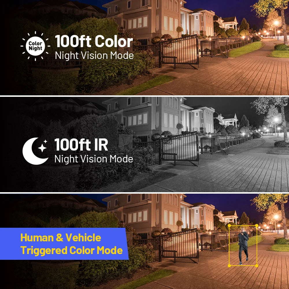 ANNKE 12MP Ultra HD PoE IP Camera Smart Dual Light Network Built-in Mic Surveillance Security Cameras Smart Advanced Detection