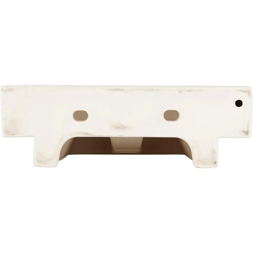 424917 Stoddert 20" Vitreous China Wall Mounted Bathroom Sink with Single Faucet Hole and Overflow - White