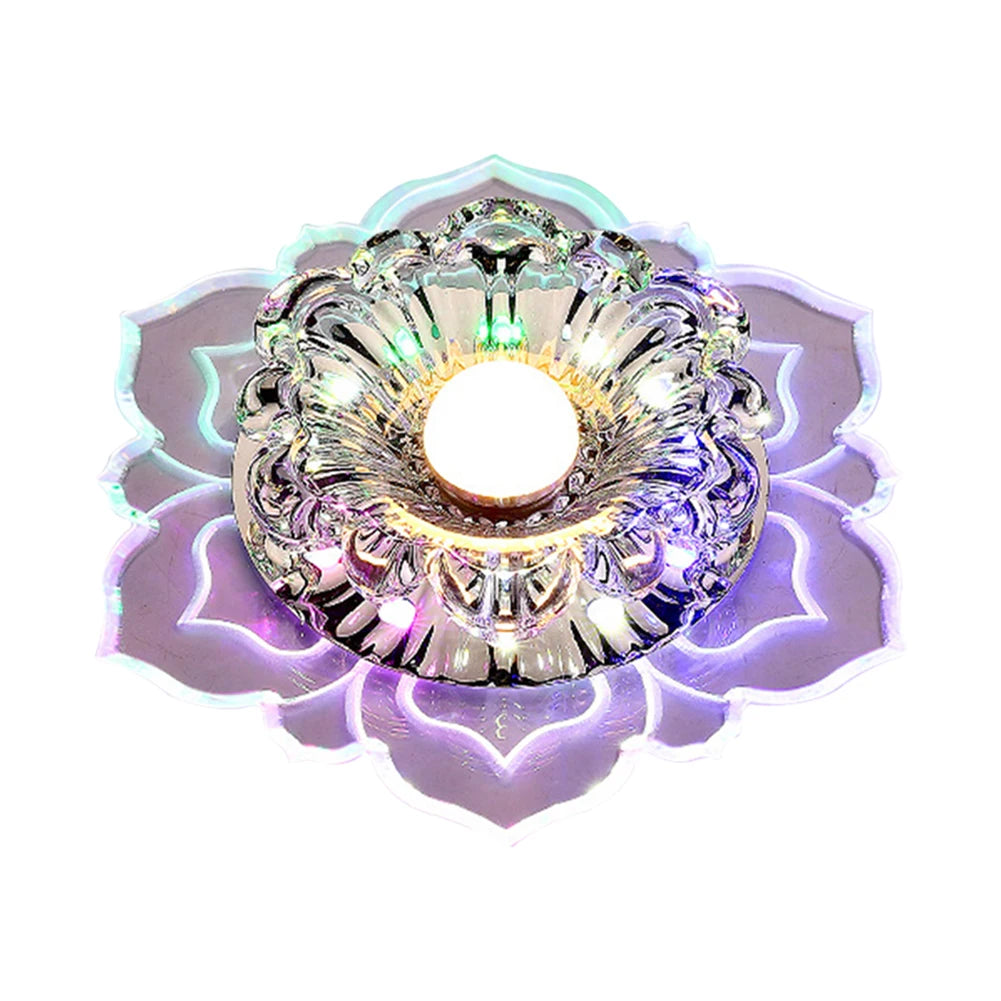 Modern LED Ceiling Light 3W Surface Mounted Crystal Lampshade Gallery Spotlight for Hallway Living Room Bedroom Ceiling Light