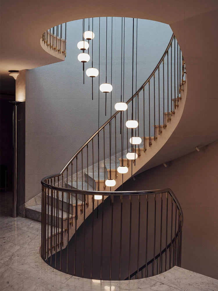 Modern LED Pendant Light For Home Decoration Living Room Lighting Minimalist Luster Dining Table Hanging Staircase Chandelier