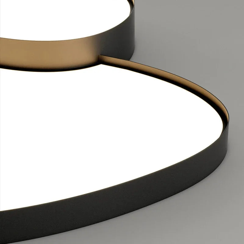 Living Room Lamp Ceiling Lights Bedroom Dining Room Simple Nordic Modern Black White LED Chandelier Home Decor Lusters Fixture