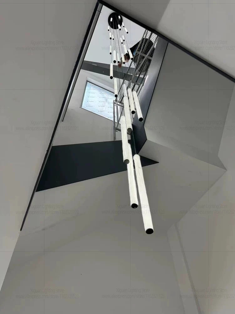 Modern Ceiling Chandelier LED Living Room Spiral Staircase Lighting Kitchen Bedroom Home Decoration Chandelier Lighting Fixtures