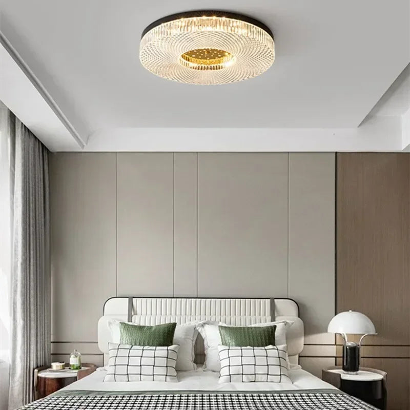 Modern New Circular Acrylic Ceiling Light Bedroom Living Room Balcony Corridor Acrylic Round Luxury Led Lighting Fixture Decror