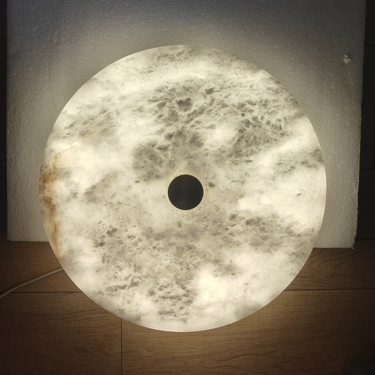Modern Simple LED Natural Marble Ceiling Lamp Living Room Bedroom Corridor Circular Ultra-thin All-copper Wall Lamp Indoor Decor