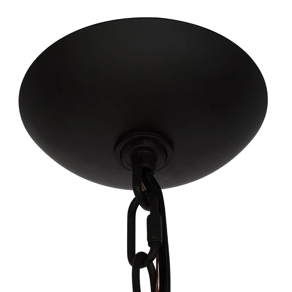 15 Inch Dark Bronze 2 Light Pendant Ceiling Light with Amber Glass Shade Adjustable Height LED Bulbs Included Dining Room