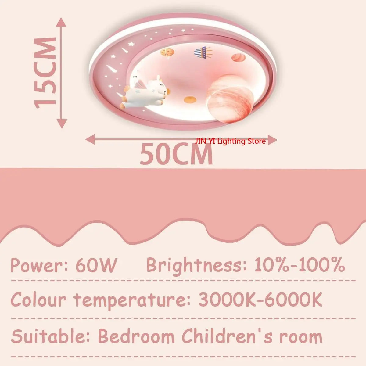 Cartoon Children's Ceiling Light Astronaut Creative Eye Protection Light Source Starry Sky LED Eye Protection Indoor Light