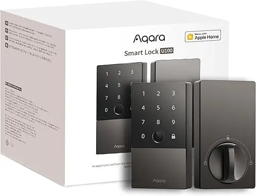 Smart Lock U100, Fingerprint Keyless Entry Door Lock with Apple Home Key, Touchscreen Keypad, Bluetooth Electronic Deadbolt, IP