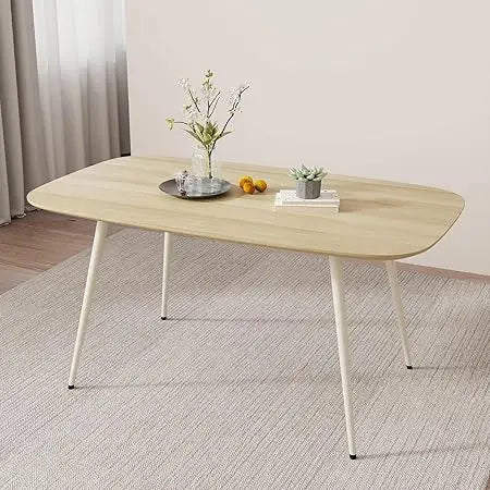 47.2'' Dining Table Set for 4,Modern Wood Dining Table,Leather Dining Chairs 4,Table and Chairs Set of 4,Ideal for Kitchen Dinin