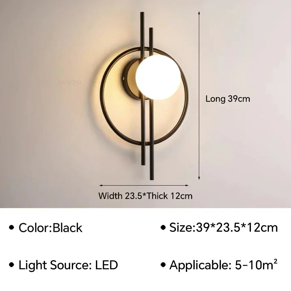Modern LED Wall Lights Living Room Dining Room Bedroom Bedside TV Background Wall Lights Bedside Decorative Lights