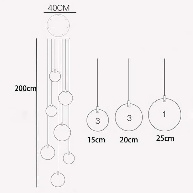 Modern home decoration crystal chandelier, stair Pendant lamp, living room Pendant lights, interior lighting