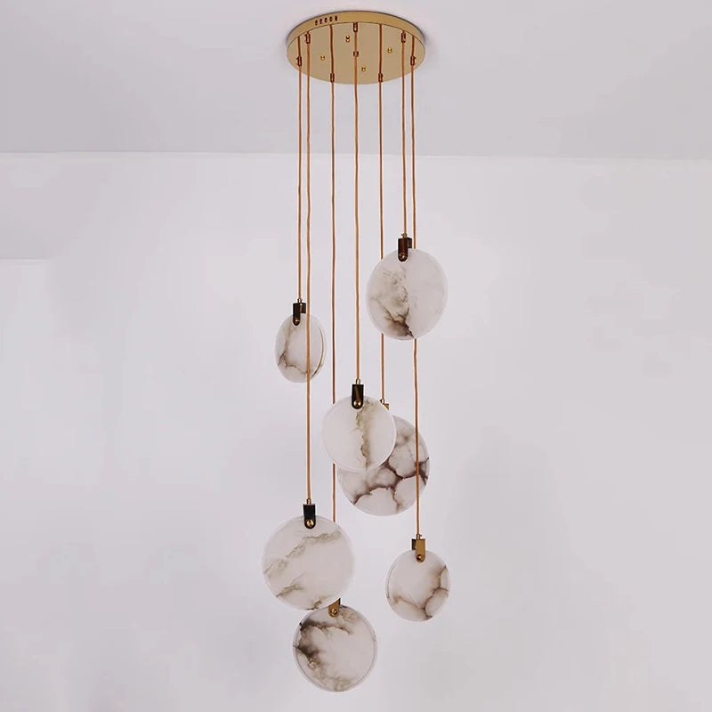 Modern home decoration crystal chandelier, stair Pendant lamp, living room Pendant lights, interior lighting