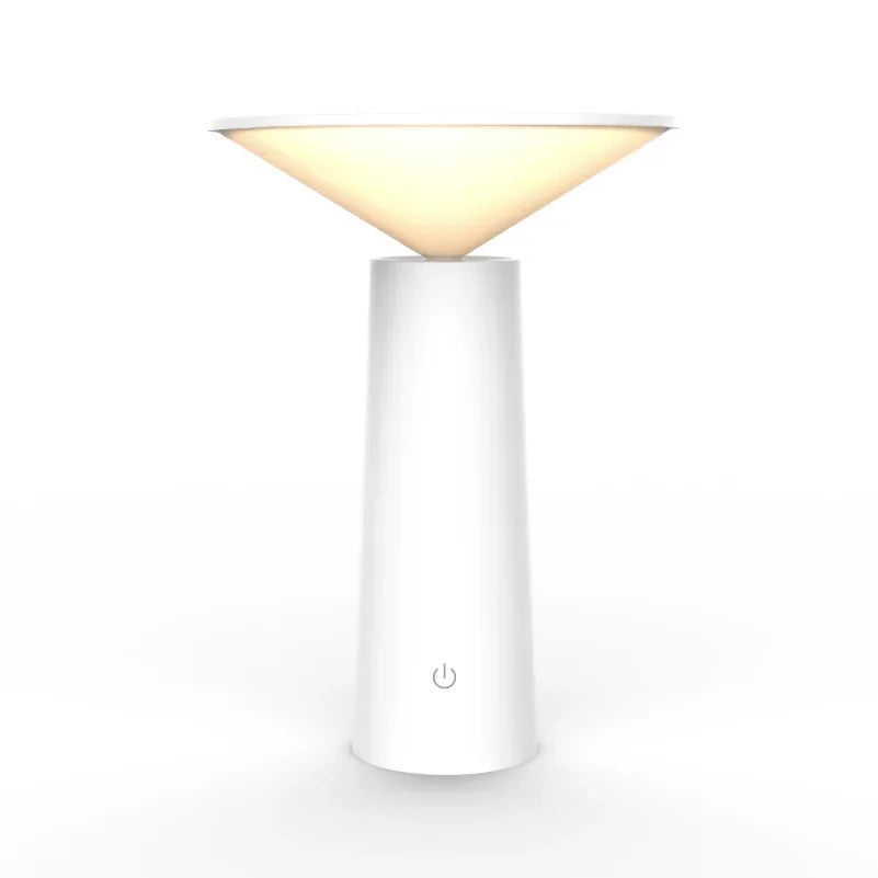 Nordic minimalist style table lamp with USB charging function for creative decoration of dining room and bedside.