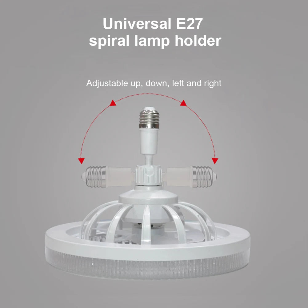 E26/E27 Socket Ceiling Fans with Lights 3 Color Dimmable 50W LED Small Ceiling Fan 3 Speeds Modern Ceiling Fan 3000K/4000K/6000K
